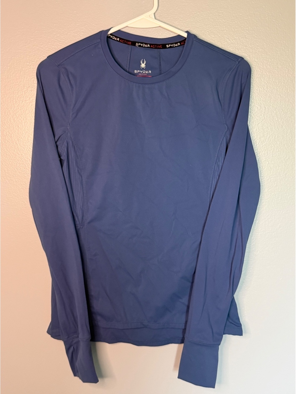 Spyder Active Women's Long Sleeve Performance Shirt Size Small Blue